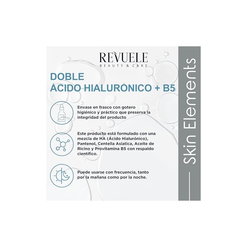 REVUELE SKIN ELEMENTS SUERO DOBLE HYALURON+B5 30ML