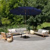 JEAREY 9 ft 3 Tier Outdoor Patio Umbrella with Push