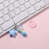 80Pcs Acrylic Clear Flower Bead Caps for Jewelry Making, Transparent