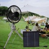 20W Solar Panel Fan Portable Solar Panel Powered USB Fan