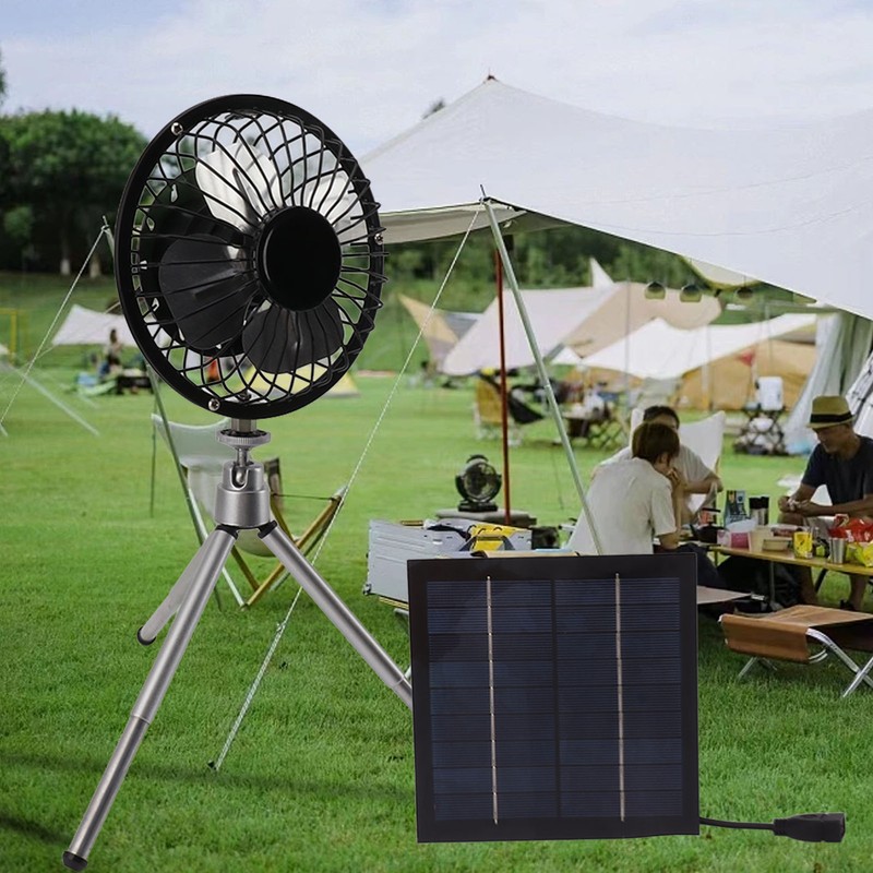 20W Solar Panel Fan Portable Solar Panel Powered USB Fan