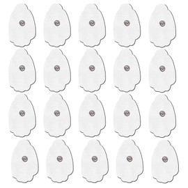 ebullient Compatible Gel Sheets Replacement Pads EMS Replacement Pads Compatible Replacement Pads Concentration Pads Muscle Exercise Aids Pack of 20 Standard 3.5mm Snap Connectors