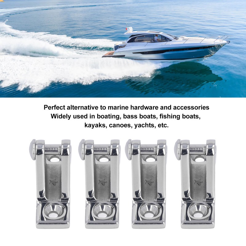4Pcs Deck Hinge for Boat 316 Stainless Steel Top Mounting