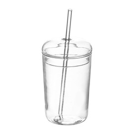 DOITOOL Glass Cups with Lid and Straw,32 oz Iced Coffee Cups Clear Aesthetic Cups,Reusable Tumbler with Lid and Straw for Bubble Tea Juice Smoothie Iced Coffee