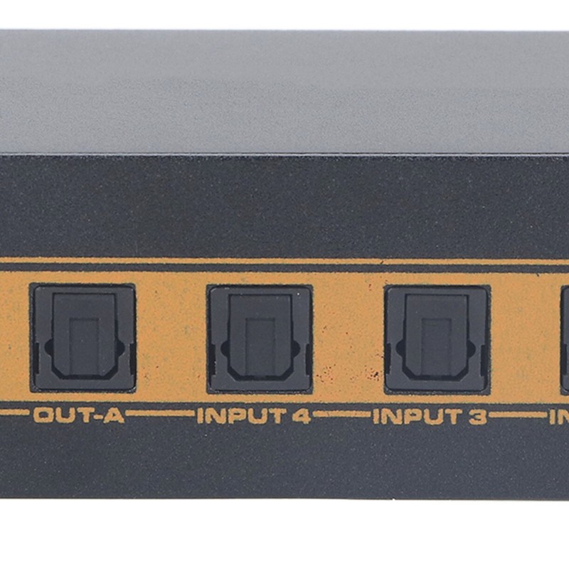 SPDIF Digital Optical Sound 4x2 Switcher 4 in 2 Out