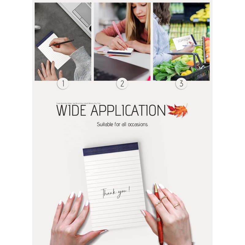 Note Pads Small A6 Notepad Pocket Size 6 Pack A6