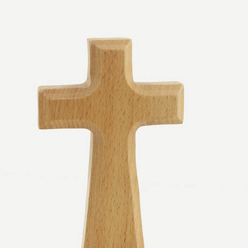 VOSAREA Christian Wooden Cross with Magnetic Base Decorations