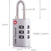 TSA Approved Luggage Locks Suitcase Locks with Indicator Open Alert
