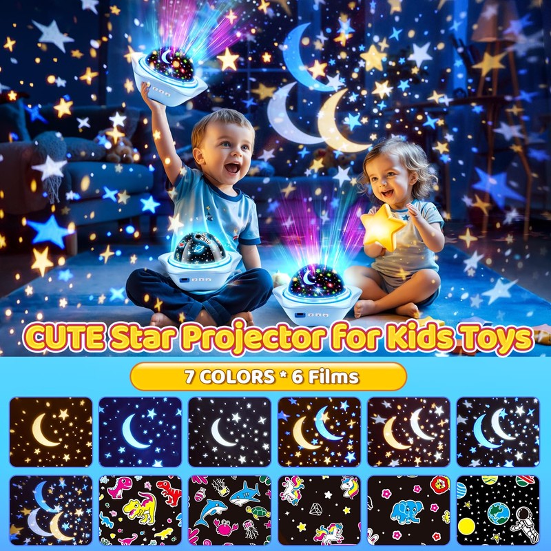 Onefire Star Projector Light Up Toys, Glow In The Dark