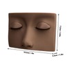 Lash Mannequin Head with 3 Pairs Replaceable Eyelid Silicone Eyelash