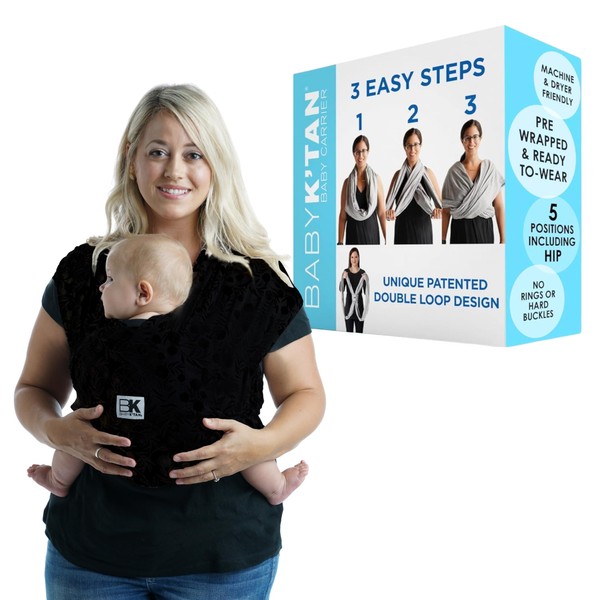 Original Baby K'tan Baby Carrier: #1 Easy Pre-Wrapped, Soft, Slip-On,