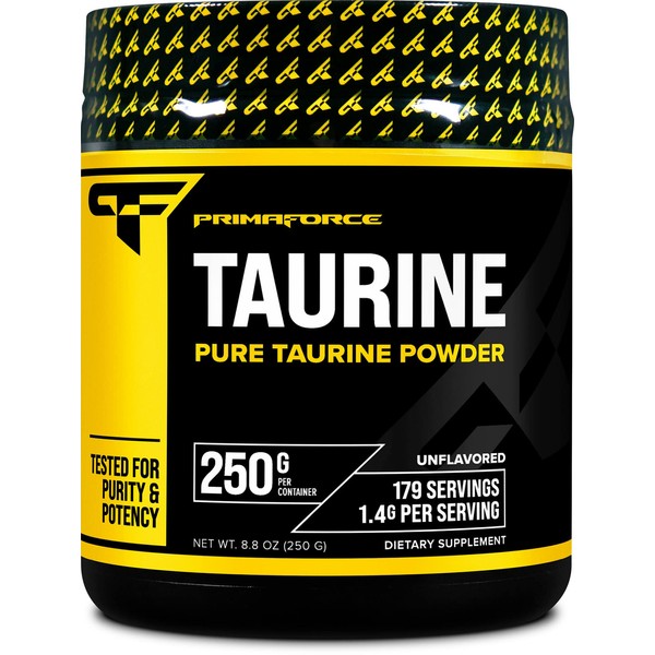 PrimaForce Taurine Powder, 250 Grams - Non-GMO & Gluten Free Supplement