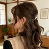 ヘアクリップ バレッタ 6点セット フラワーデザイン 髪留め 滑り止め 頭皮が痛くない おしゃれ まとめ髪 髪飾り