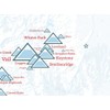 Colorado Ski Resorts Map 18x24 Poster (White & Light Blue)