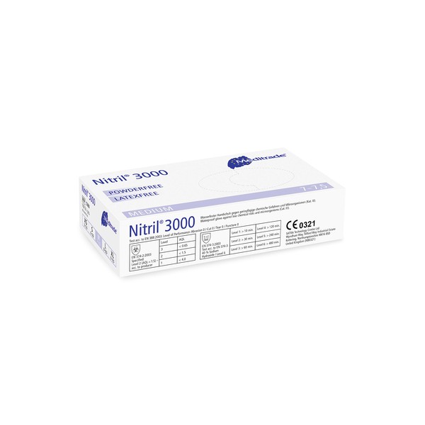 Meditrade 1280XS Nitrile 3000 Pack of 100