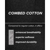 vitsocks Men's Non Elastic Top Soft All-Cotton Socks (3 PAIRS)