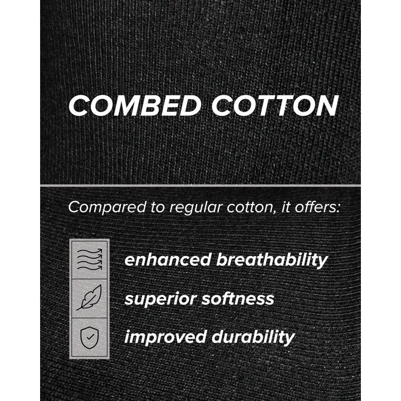 vitsocks Men's Non Elastic Top Soft All-Cotton Socks (3 PAIRS)