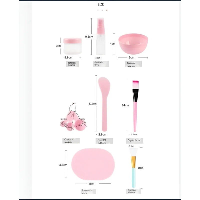 Mascarilla Bowl Preparación Facial Brochas