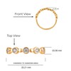 Cali Trove, Yellow Gold Vermeil Plated Stacking Wedding Rings For