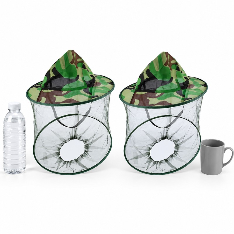 Protective Bee Hat for Beekeeping & Fishing – Insect Mesh