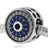 Blue Watchful Eye Charm Bead 925 Sterling Silver Beads fit