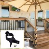 VANROUG Deck Patio Umbrella Holder,Patio Umbrella Holder Corner Mount Bracket