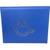 ORCHIDS Premium Blue PU Leather Disabled Parking Badge Holder for