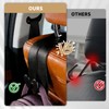 4 Pack Headrest Hooks for Car, Leather Car Seat Back