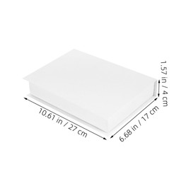 GLEAVI 3pcs Decorative Faux Books for Aesthetic Home Decor Lightweight Realistic Design for Coffee Table Bookshelf Office Cafe White