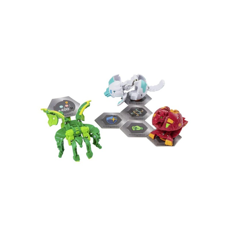 Bakugan Starter Pack 3-Pack, Ventus Garganoid, Collectible Transforming Creatures, for