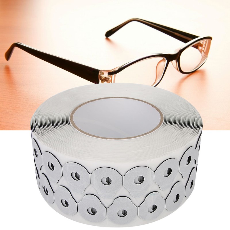 1000pcs roll Eyeglass Lens Double Sided Tape Protection Sticker Lens