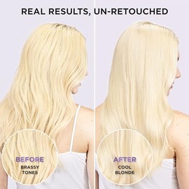 LOral Paris EverPure Sulfate Free Brass Toning Purple Shampoo for Blonde, Bleached, Silver, or Brown Highlighted Hair, 23Fl Oz (Packaging May Vary)   