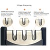 Steel Force KS03 4-in-1 Knife Sharpener with Cut-Resistant Glove Black