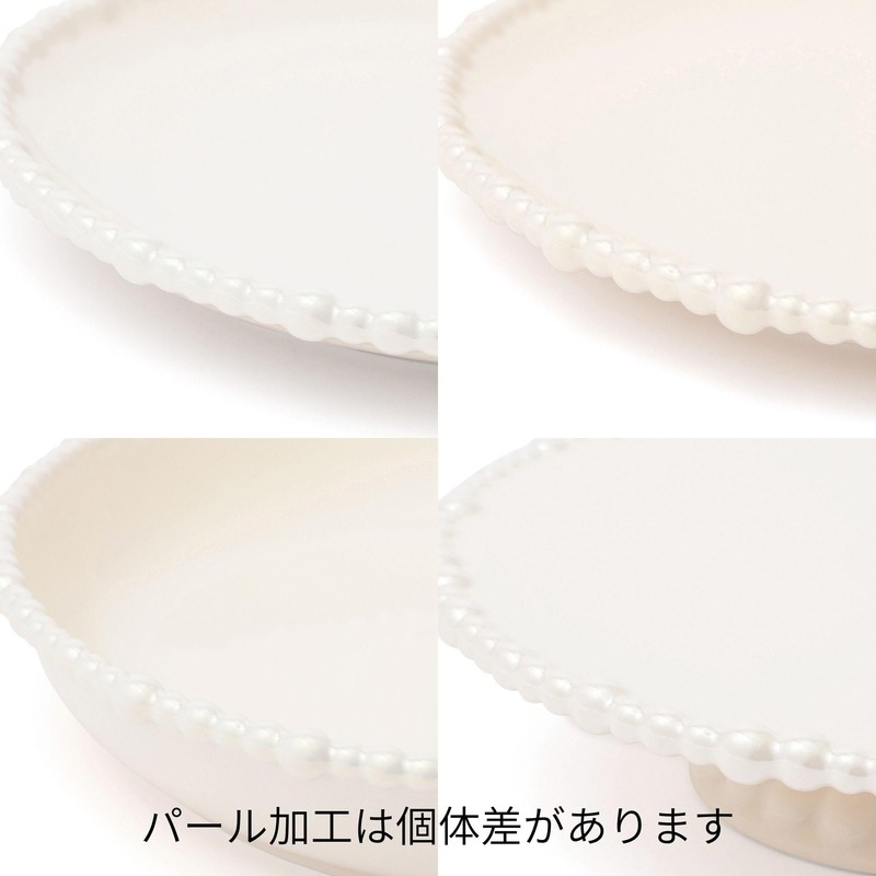 Francfranc Pearl Plate M White Dinnerware Dish Western Plate