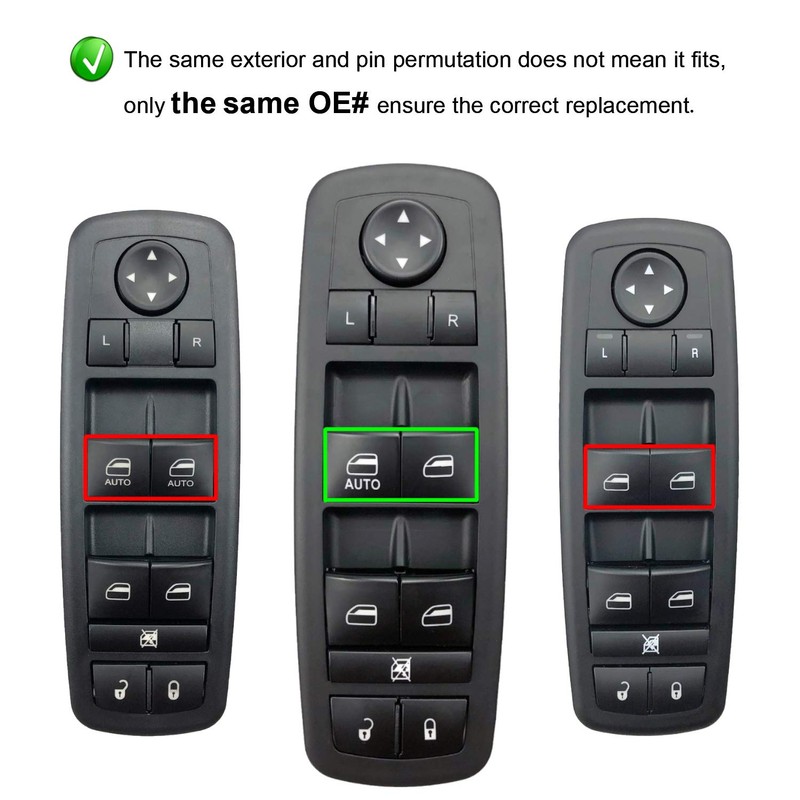 ORIGINSUN 4602632AH - Interruptor maestro de ventana para Dodge Journey