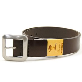 Sumeragi, Made in Japan, Genuine Leather, Single Piece Leather, Casual Belt, 1.5 inches (38 mm), Middle Buckle C, 37.4 inches (95 cm) Compatible, dark brown