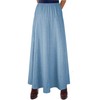 Maxi falda para mujer, ultra suave, ligera, ajustada a la