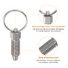 sourcing map 2Pcs Spring Plunger with Pull Ring M10x1.5 Thread