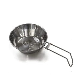 Bush Craft Folding Stainless Steel Sierra Cup Silver Regular 29489