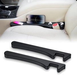 Givifive Car Seat Gap Filler 2pcs Seat Side Gap Filler Organizer Universal Car Gap Filler Stopper Fit Car SUV Truck, Fill Gap Between Seat & Console Prevent Falling Essential Car Interior Accessories