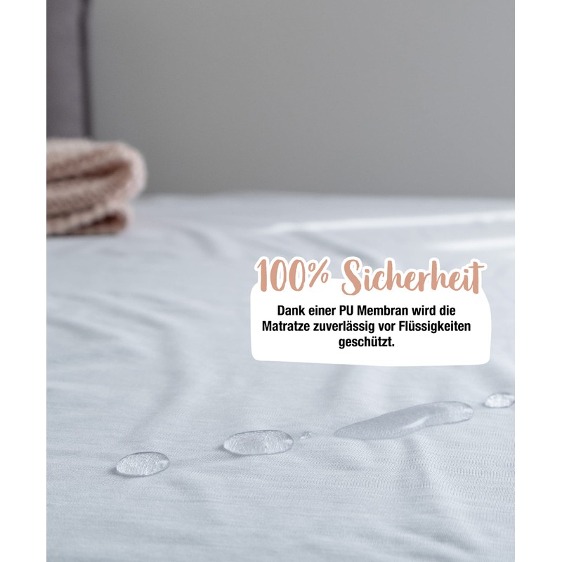 Ehrenkind® Mattress Protector 180 x 200 cm, 100% Lyocell +