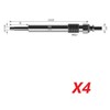 appRUN 4X Glow Plugs For HYUNDAI Santa Fe III ix35
