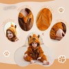 COOKY.D Flannel Animal Baby Romper Animal Hood Jumpsuit Unisex Toddlers