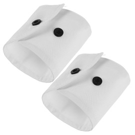 DIYEAH Elegant White Wrist Cuffs for Women Ornate Lace Trim Stylish Elastic Shirt Cuffs 1 Pair Decorative Cuffs for Fashionable Outfits