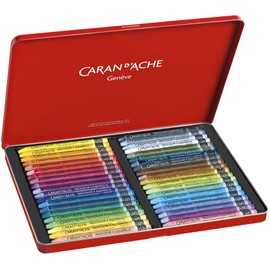 Caran d'Ache Creative Art Materialien Wachsmalstifte"Caran d 'Ache Neocolor II", wasserlöslich, mehrfarbig, 40 Stück, 7500.340