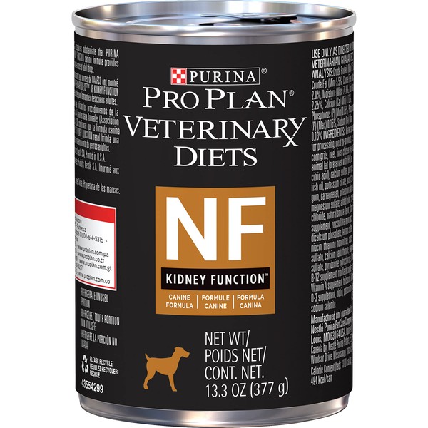 Purina Pro Plan Veterinary Diets NF Kidney Function Canine Formula Wet Dog Food - (12) 13.3 oz. Cans