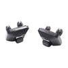 TAKPART 2x Black Sun Visor Inner Clip Hook Holder for
