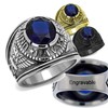 YVO Customizable Navy Ring - Free Engraving Included - Size