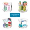 iDesign 9-Inch Plastic 2-Tier Lazy Susan Turntable - Set of