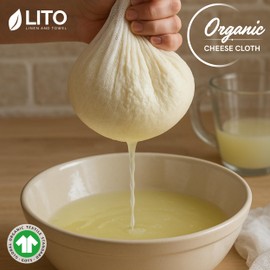 Cheesecloth | Nut Milk Bag, Fine Mesh Filter, Reusable Straining| Grade 50 (1 Sq yard) | Cotton Unbleached Butter Muslin cloth for Cooking, Yogurt, Juicing| Cheese Cloth for Crafts|1 Pack (9 Sq Feet)